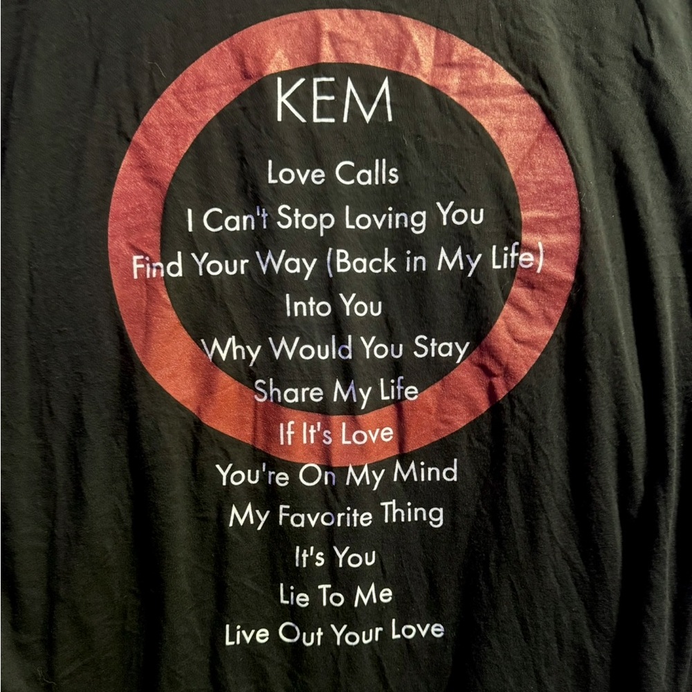 KEM The Full Circle Tour Motown Graphic T-Shirt Size 3XL